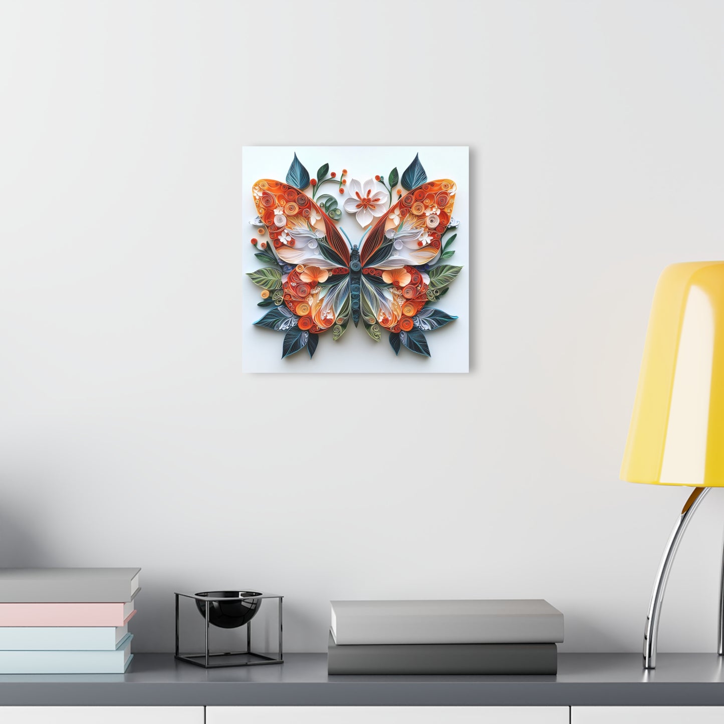 Vibrant Butterfly Acrylic Print, Wall Decor, Home Art, Gift for Nature Lovers, Living Room Accent, Unique Nature Inspired Art