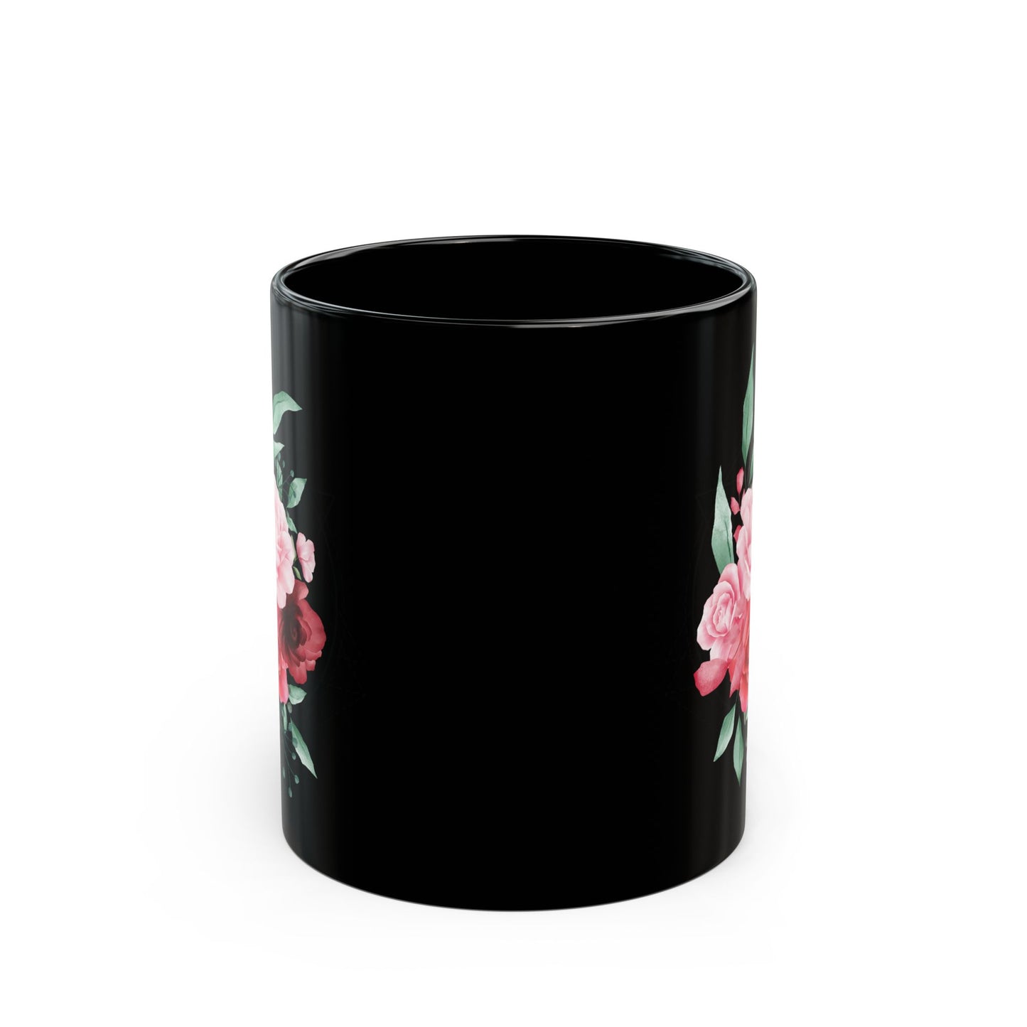 Boho Floral Coffee Mug - Hand-Painted Ceramic Cup, Cute Bohemian Design