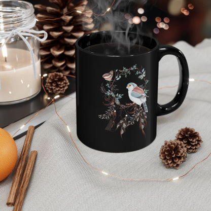 Bohemian Style Mug - Earthy Tones, Handcrafted Stoneware Coffee Cup