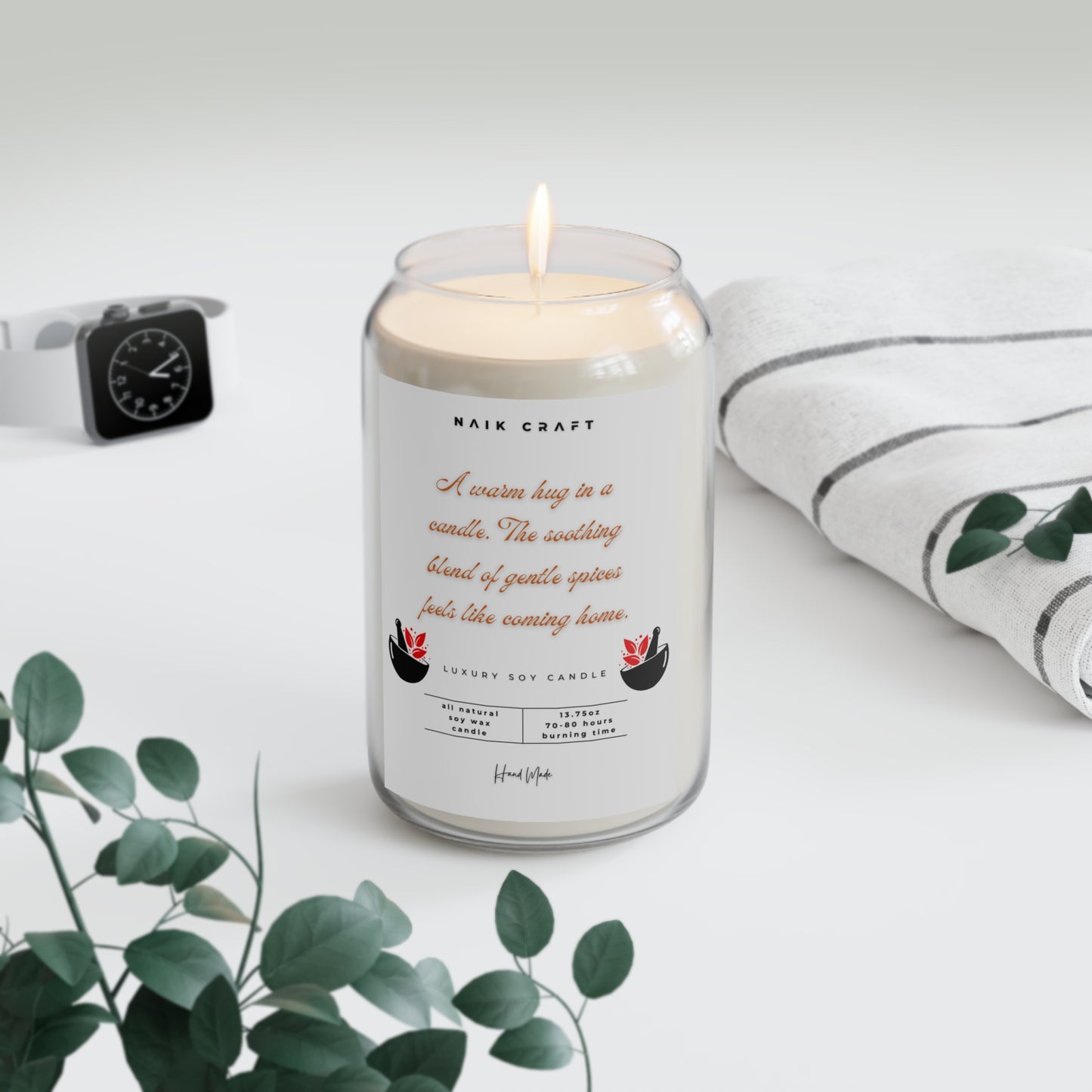 Comfort Spice Scented Soy Candle - Cozy Home Decor, Relaxation Gift, Aromatherapy, Spa Experience, Birthday or Holiday Gift