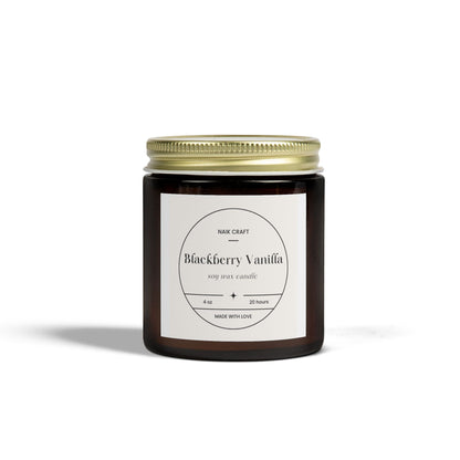 Blackberry Vanilla Scented Candles, Aromatherapy, Home Fragrance, Gift for Her, Eco-Friendly Candles, Candle Set for Relaxation