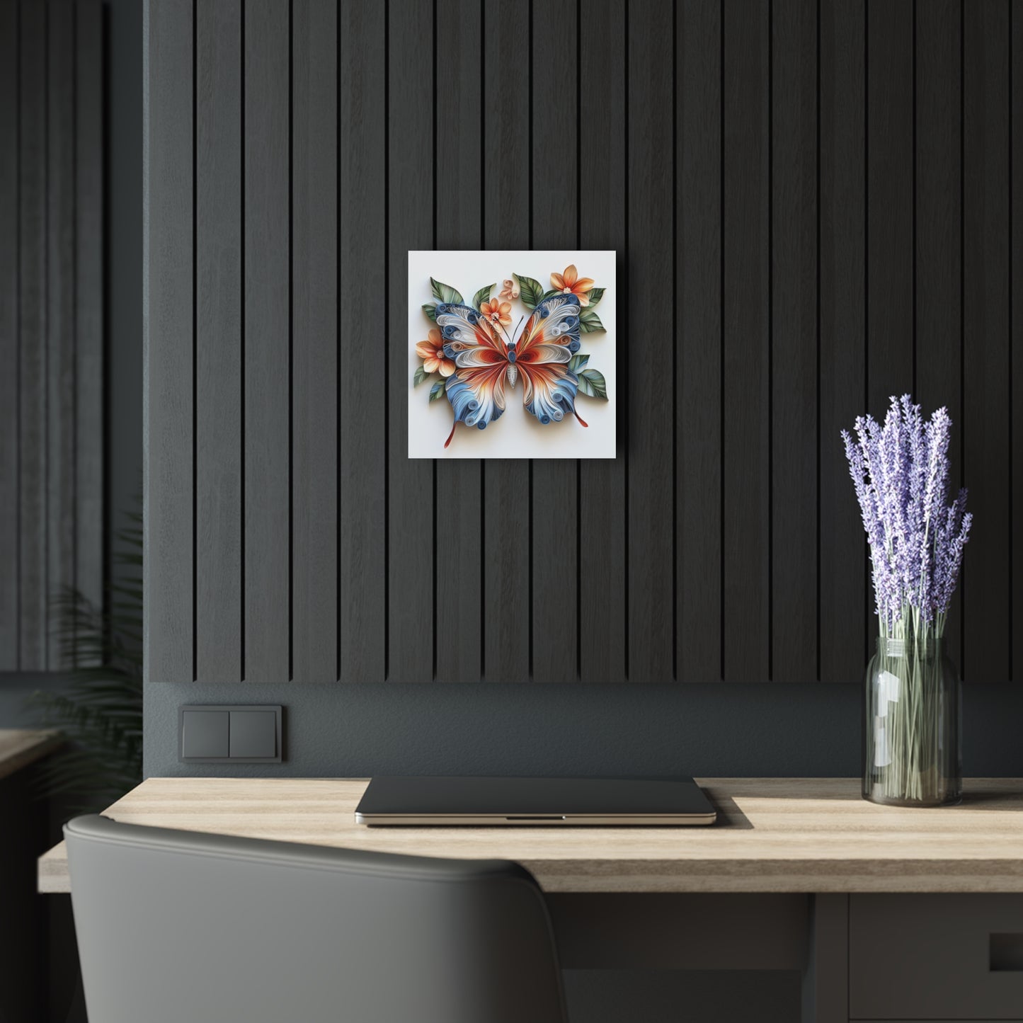 Vibrant Butterfly Acrylic Print - Wall Art for Home Decor, Modern Art, Unique Gifts, Nature Theme, Floral Decor