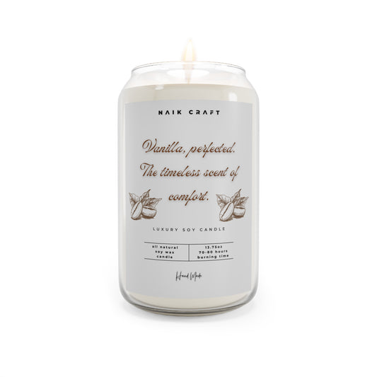 Vanilla Bean Soy Candle, Cozy Home Decor, Relaxing Gift, Aromatherapy Candle, Perfect for Holidays, Handmade Candle
