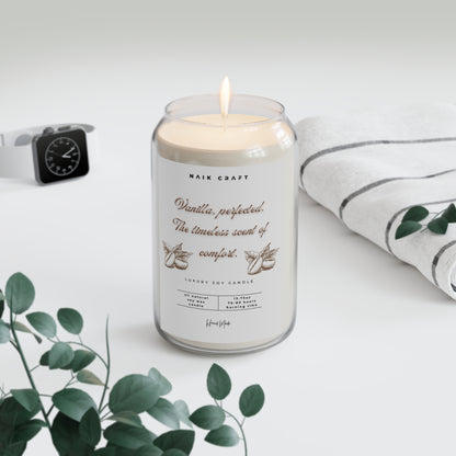 Vanilla Bean Soy Candle, Cozy Home Decor, Relaxing Gift, Aromatherapy Candle, Perfect for Holidays, Handmade Candle