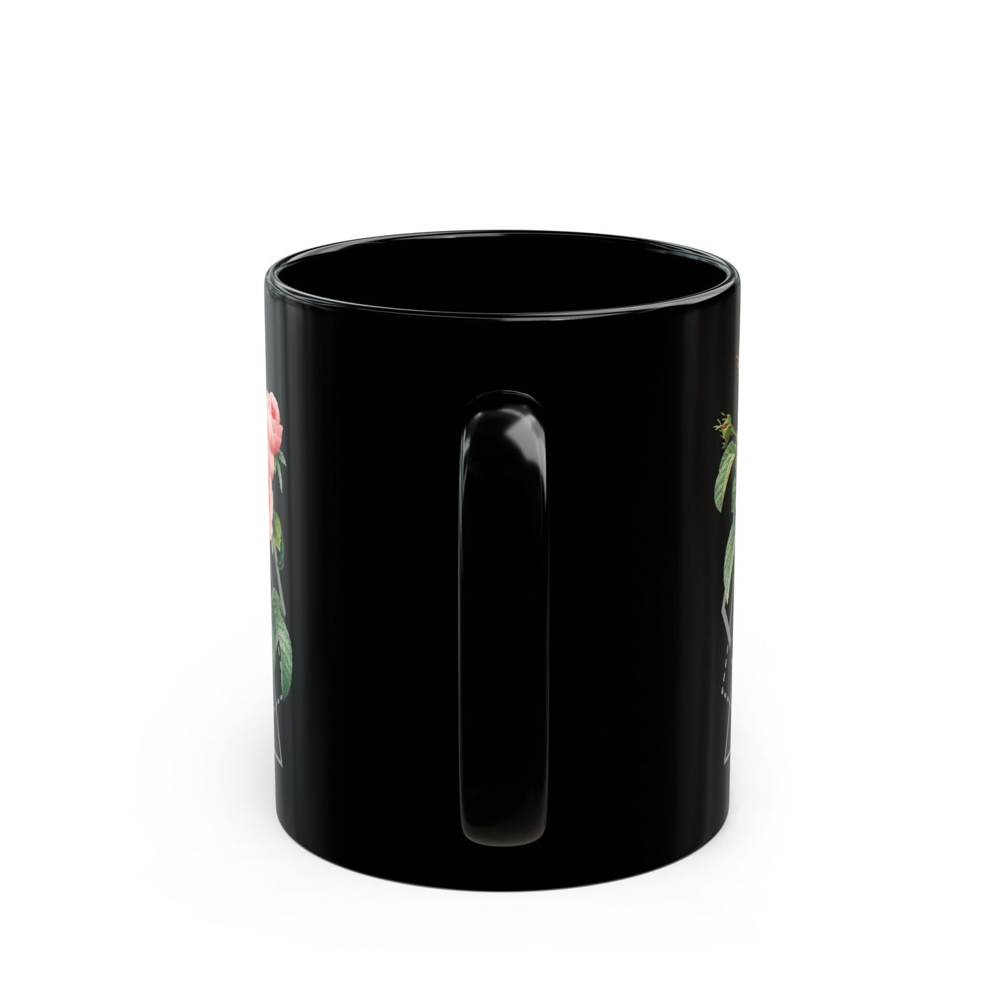 Boho Floral Coffee Mug - Hand-Painted Ceramic Cup, Cute Bohemian Design