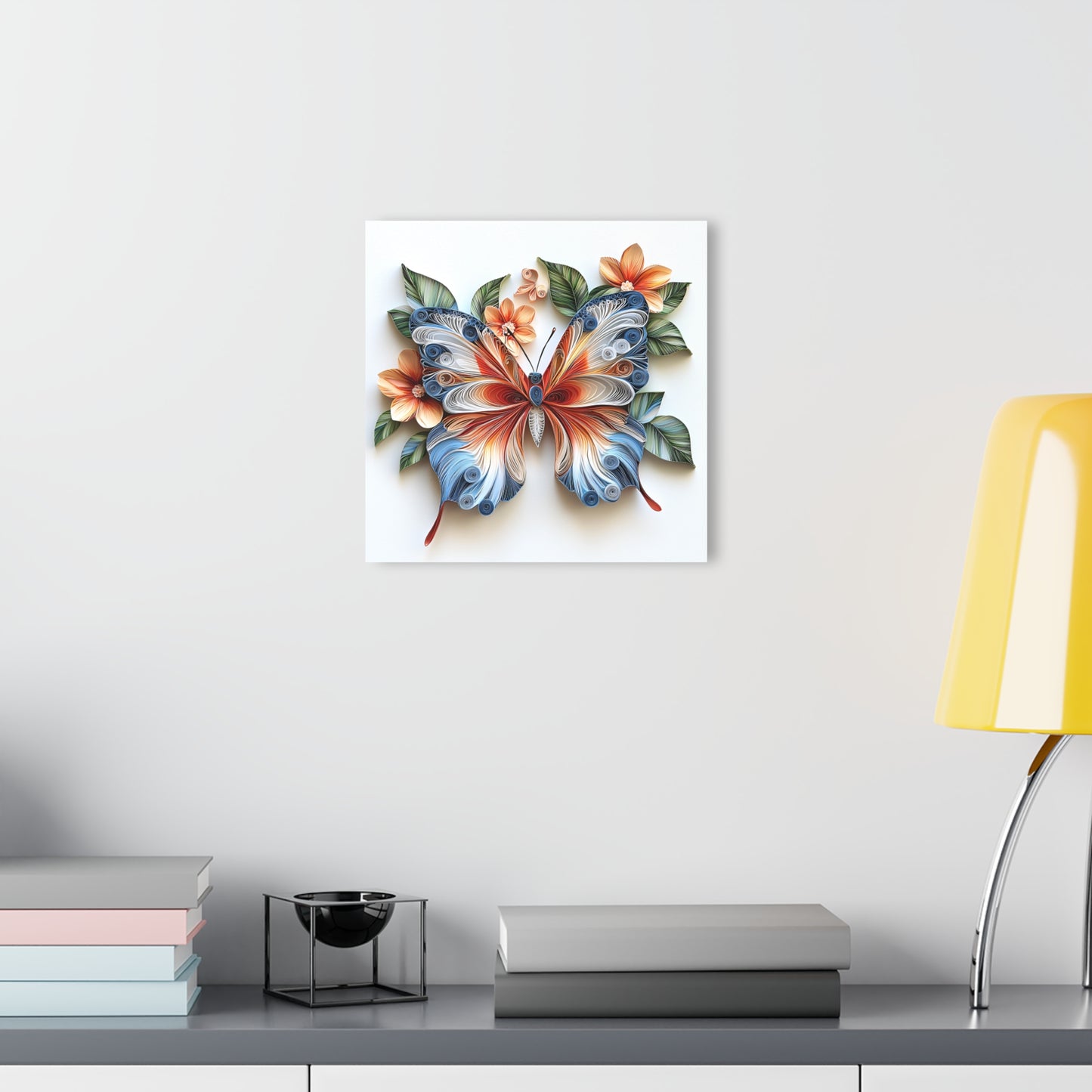 Vibrant Butterfly Acrylic Print - Wall Art for Home Decor, Modern Art, Unique Gifts, Nature Theme, Floral Decor
