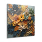 Floral Acrylic Wall Art, 3D Home Decor, Modern Wall Art, Nature-Inspired Art, Gift for Her, Interior Design