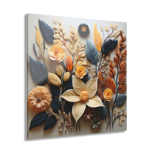 Elegant Floral Acrylic Print | Wall Art Decor | Modern Home Decor, Gift for Her, Nature-Inspired Art, Gallery Wall