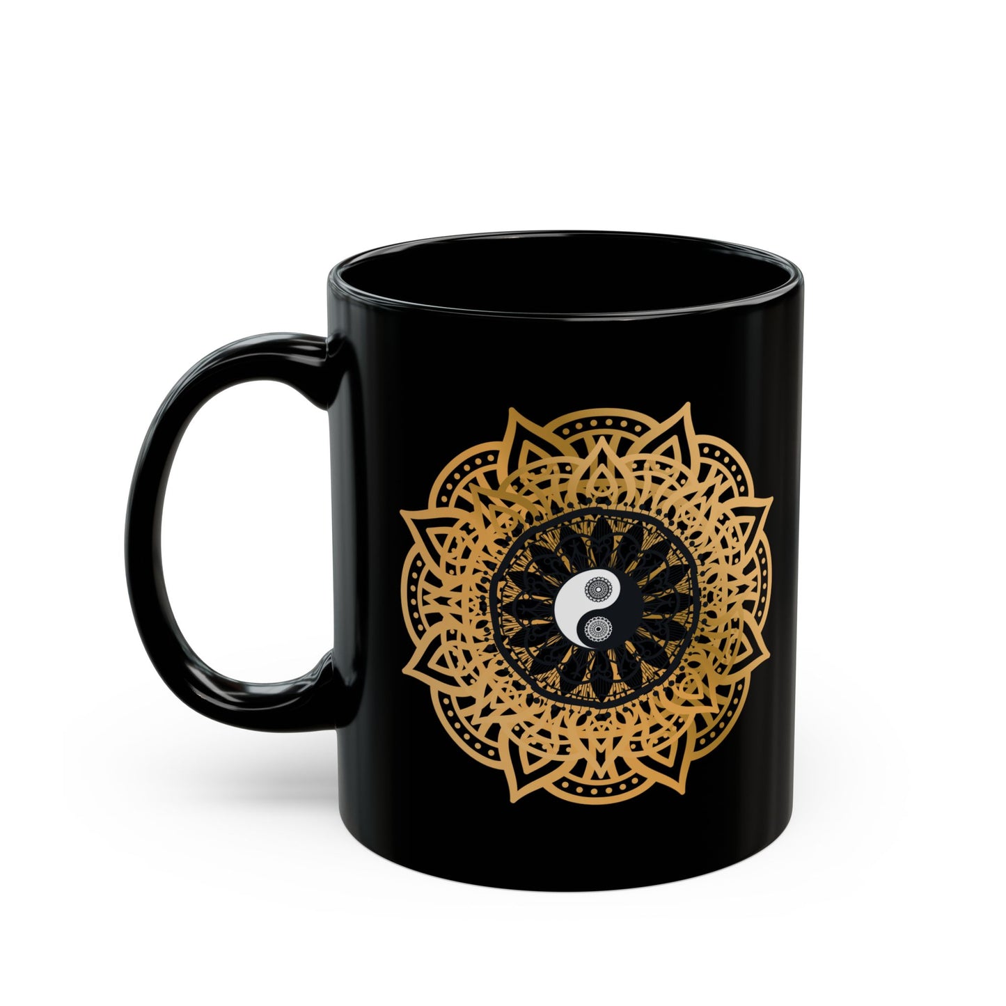 Bohemian Style Mug - Earthy Tones, Handcrafted Stoneware Coffee Cup