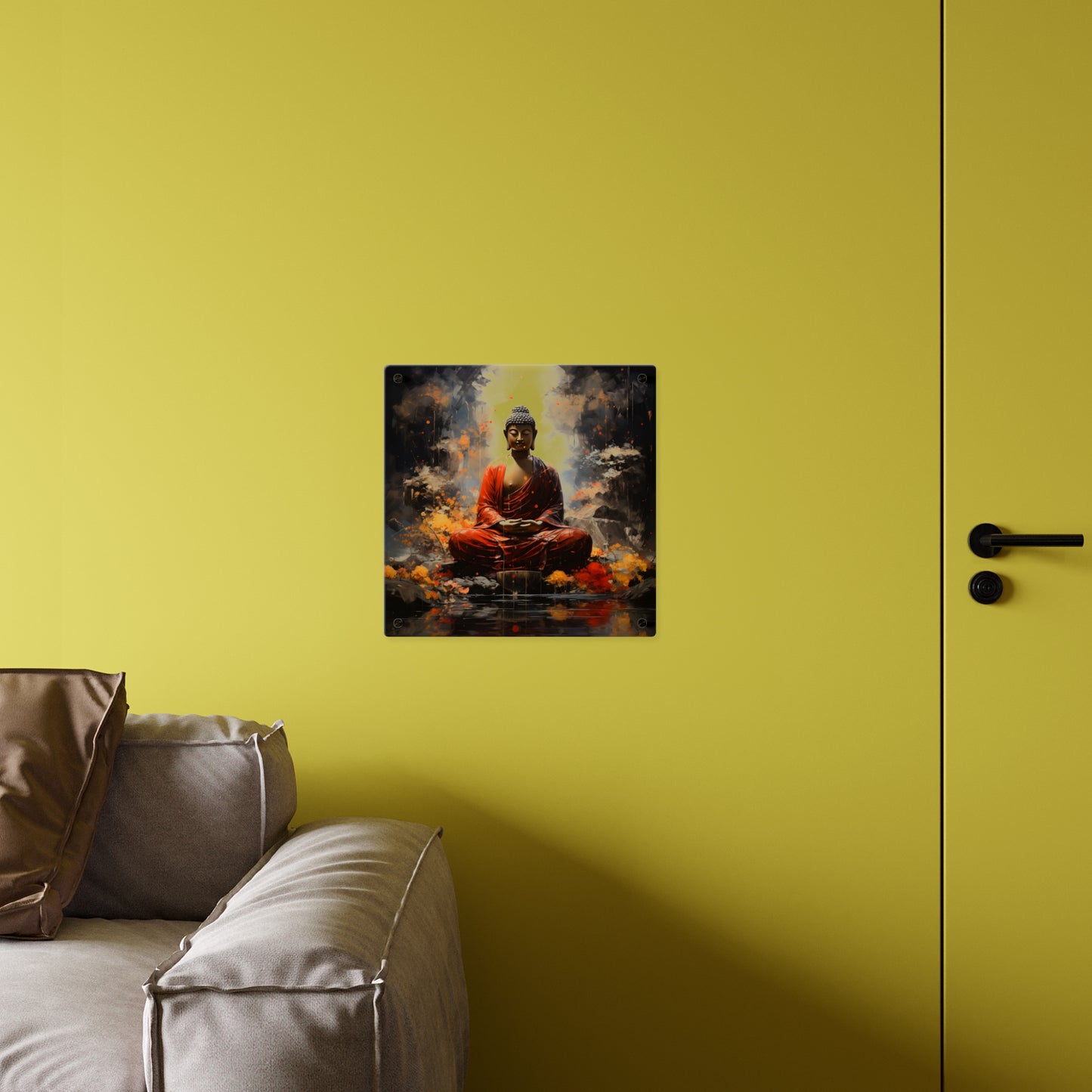 Serene Buddha Acrylic Wall Art Panels, Meditation Decor, Spiritual Gift, Home Aesthetic, Zen Decor, Wall Hanging