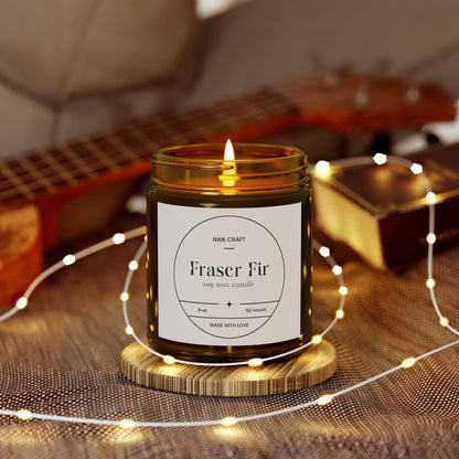 Fraser Fir Scented Candles, Aromatherapy, Home Fragrance, Gift for Her, Eco-Friendly Candles, Candle Set for Relaxation