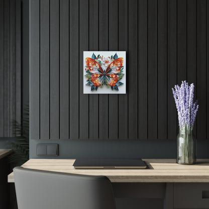 Vibrant Butterfly Acrylic Print, Wall Decor, Home Art, Gift for Nature Lovers, Living Room Accent, Unique Nature Inspired Art