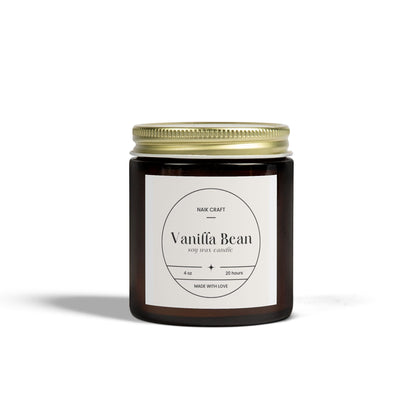 Vanilla Bean Scented Candles, Aromatherapy, Home Fragrance, Gift for Her, Eco-Friendly Candles, Candle Set for Relaxation