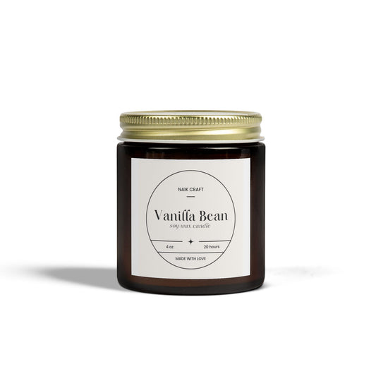 Vanilla Bean Scented Candles, Aromatherapy, Home Fragrance, Gift for Her, Eco-Friendly Candles, Candle Set for Relaxation