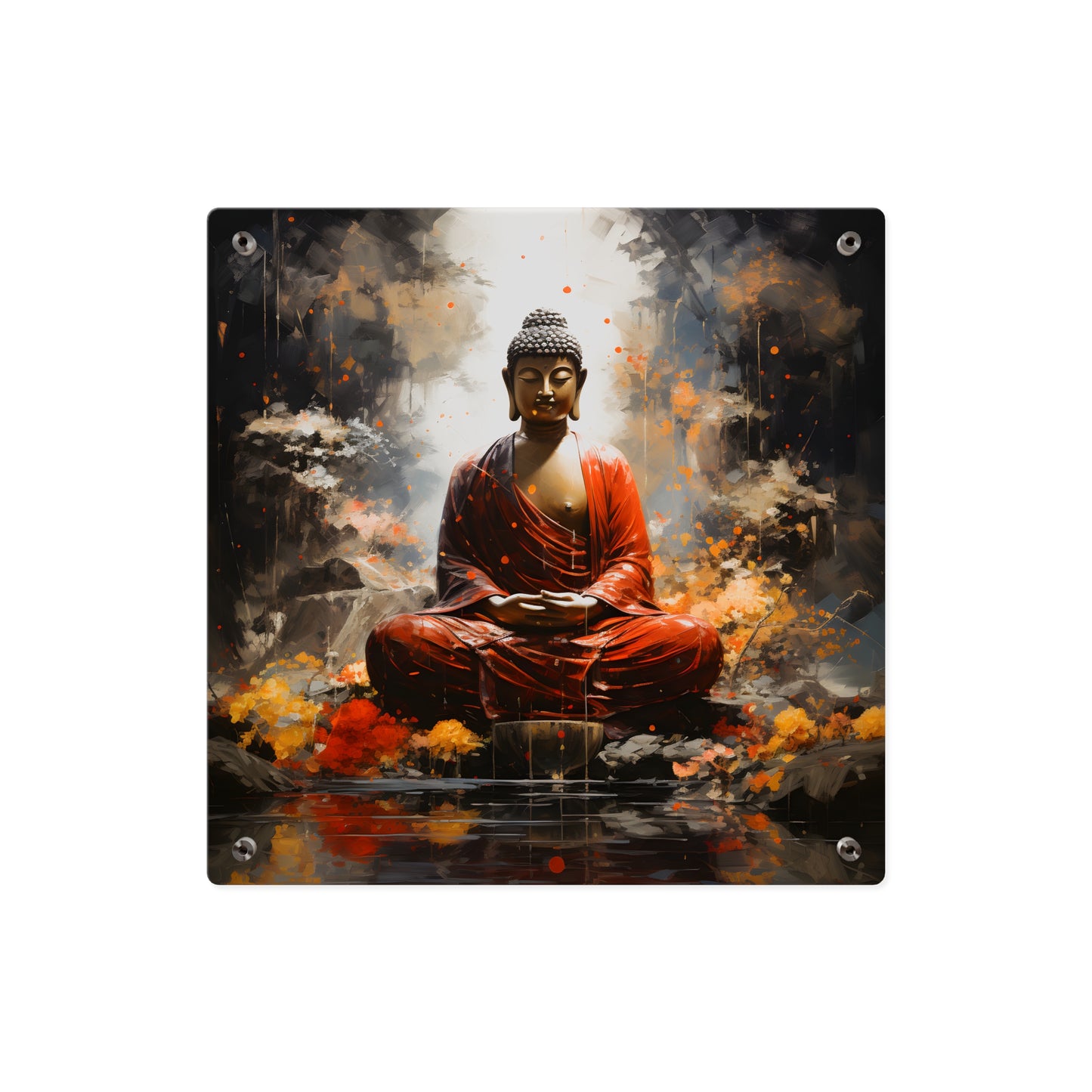 Serene Buddha Acrylic Wall Art Panels, Meditation Decor, Spiritual Gift, Home Aesthetic, Zen Decor, Wall Hanging