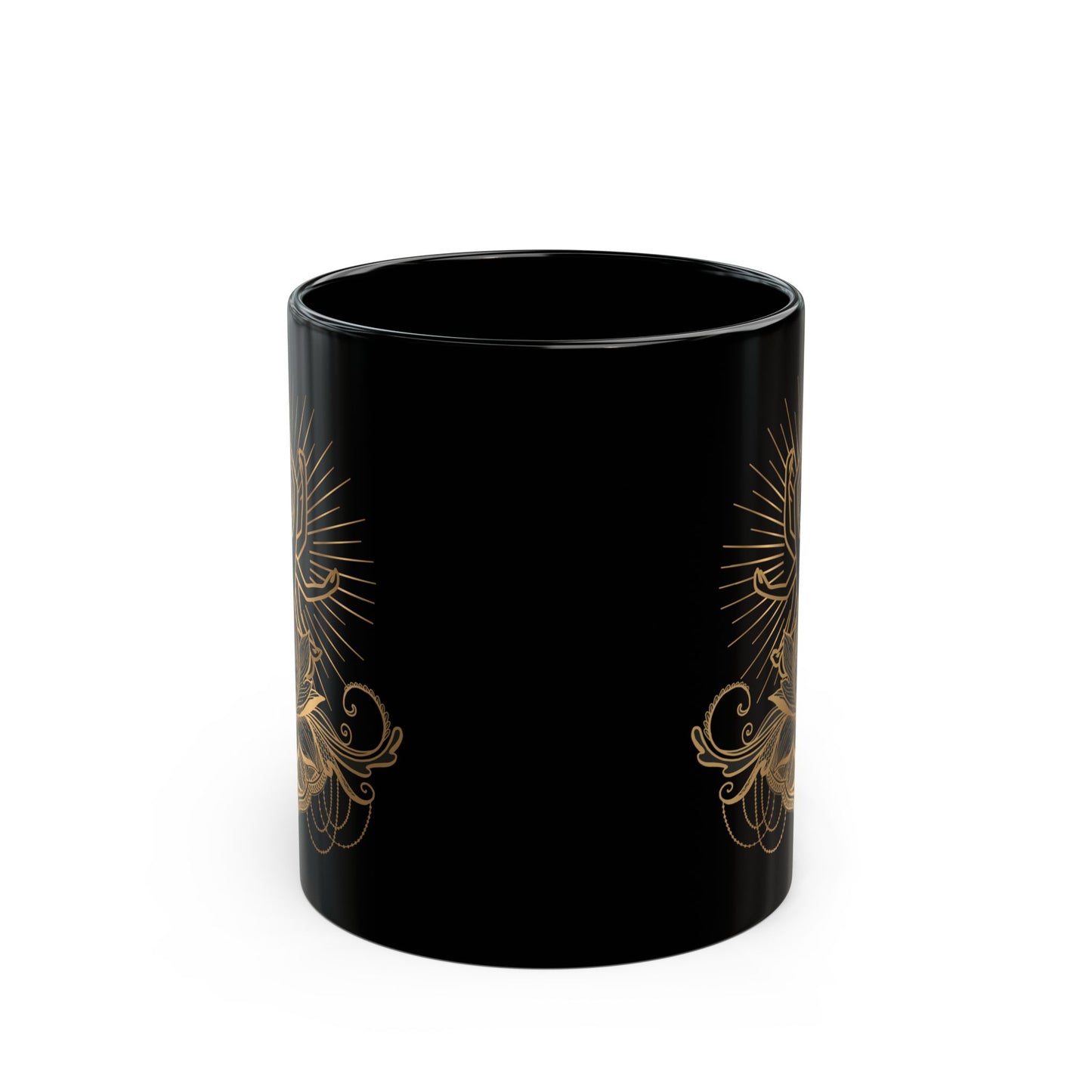 Bohemian Style Mug - Earthy Tones, Handcrafted Stoneware Coffee Cup