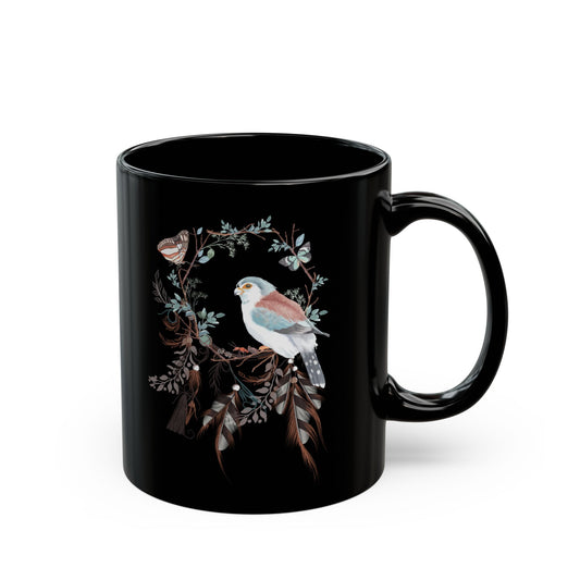 Bohemian Style Mug - Earthy Tones, Handcrafted Stoneware Coffee Cup