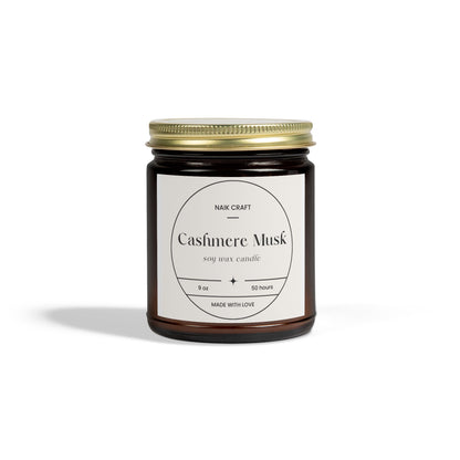 Cashmere Musk Scented Candles, Aromatherapy, Home Fragrance, Gift for Her, Eco-Friendly Candles, Candle Set for Relaxation
