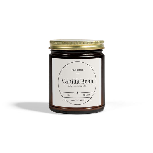 Vanilla Bean Scented Candles, Aromatherapy, Home Fragrance, Gift for Her, Eco-Friendly Candles, Candle Set for Relaxation