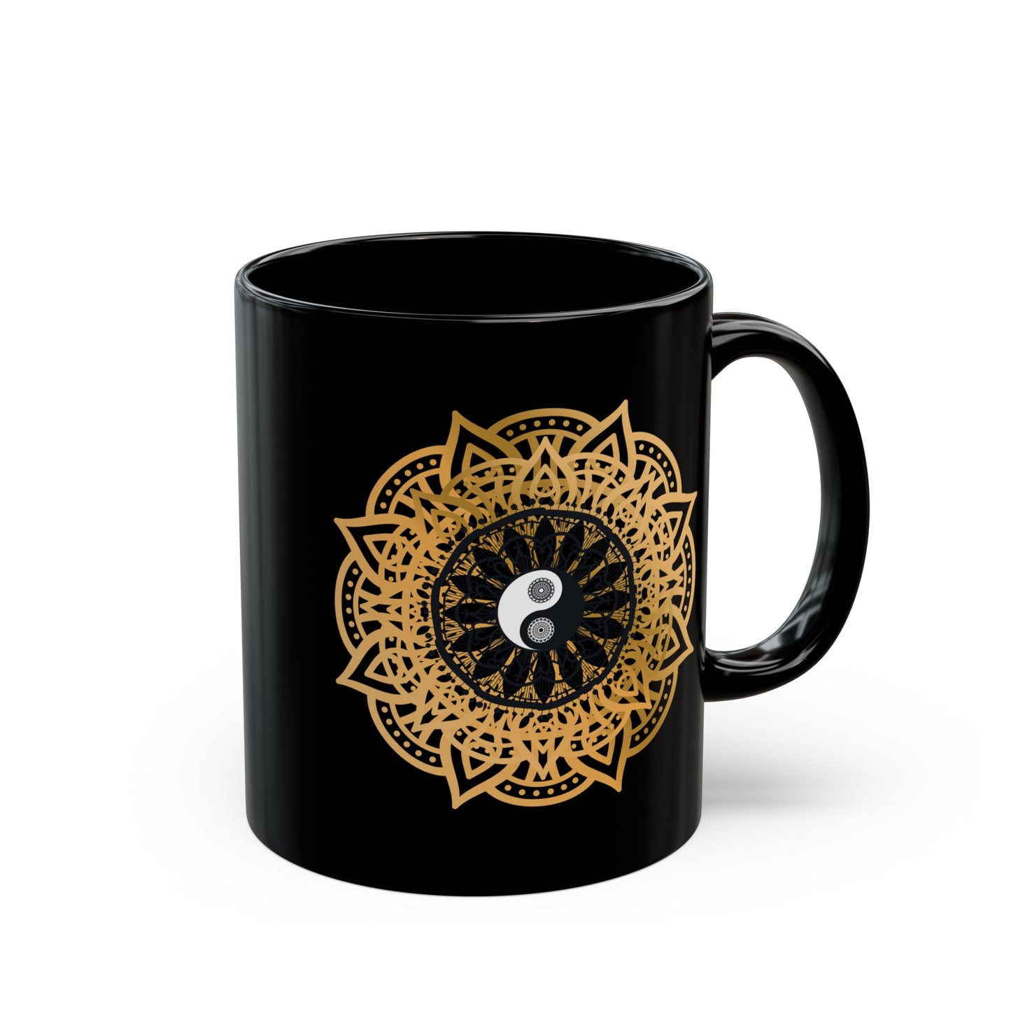 Bohemian Style Mug - Earthy Tones, Handcrafted Stoneware Coffee Cup