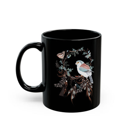 Bohemian Style Mug - Earthy Tones, Handcrafted Stoneware Coffee Cup