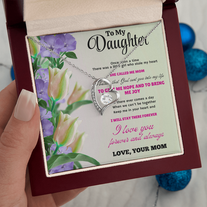 Beautiful Necklace Gift for Daughter – Meaningful Jewelry with Heartfelt Love Message Card
