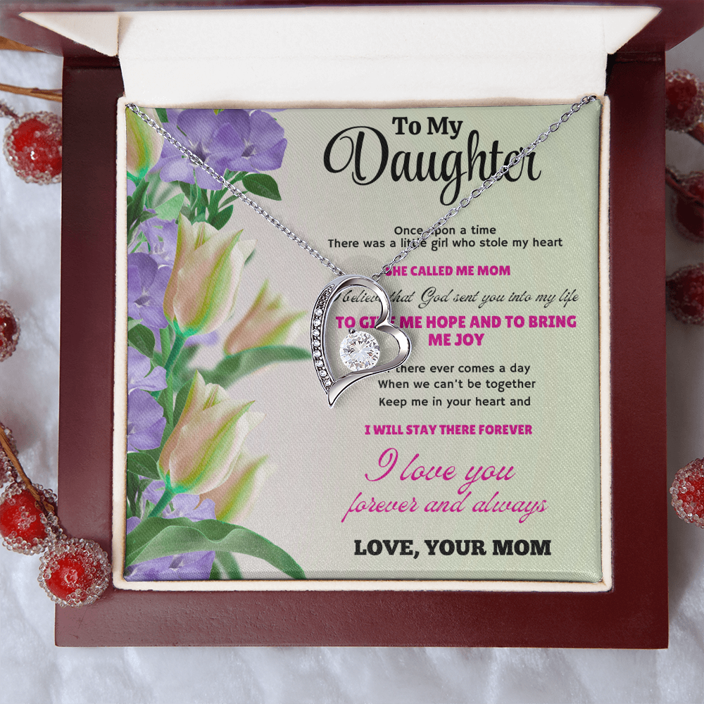 Beautiful Necklace Gift for Daughter – Meaningful Jewelry with Heartfelt Love Message Card