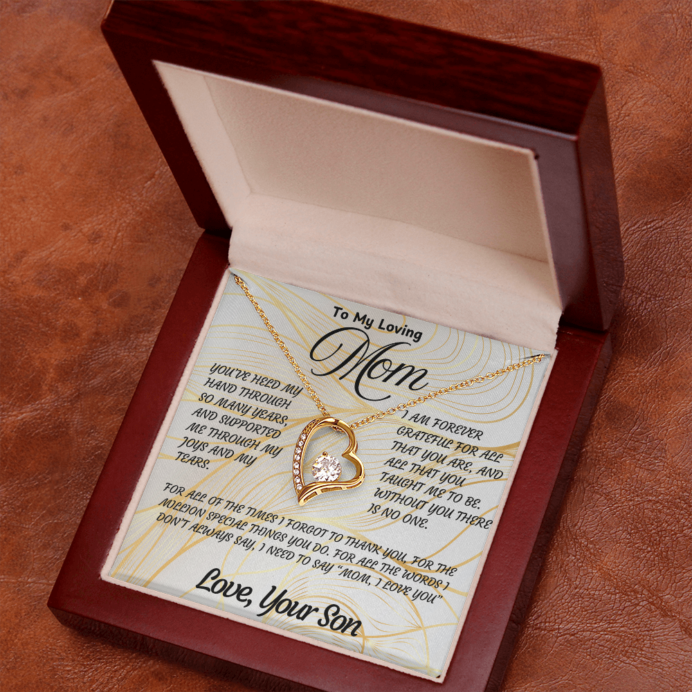 Sentimental Necklace Gift for Mom – Beautiful Jewelry with Heartfelt Love Message Card