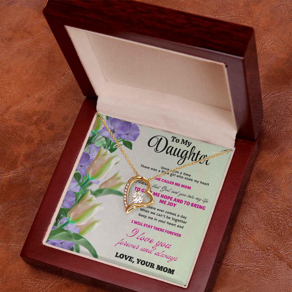 Beautiful Necklace Gift for Daughter – Meaningful Jewelry with Heartfelt Love Message Card