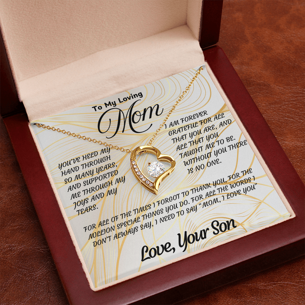Sentimental Necklace Gift for Mom – Beautiful Jewelry with Heartfelt Love Message Card
