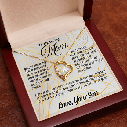 Sentimental Necklace Gift for Mom – Beautiful Jewelry with Heartfelt Love Message Card