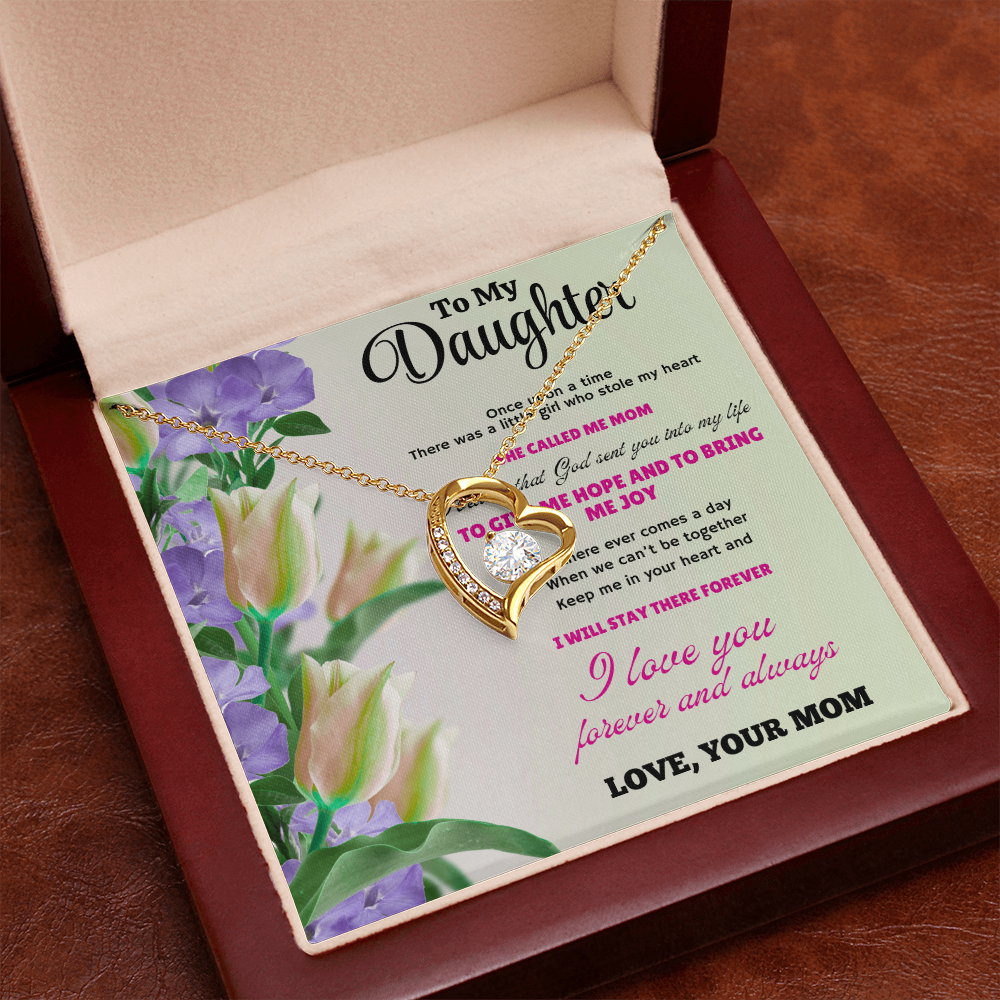 Beautiful Necklace Gift for Daughter – Meaningful Jewelry with Heartfelt Love Message Card