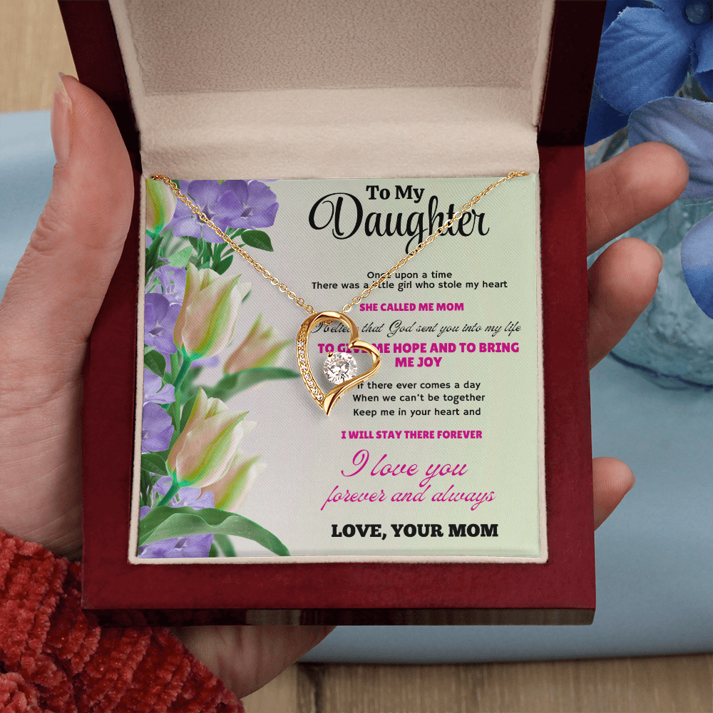 Beautiful Necklace Gift for Daughter – Meaningful Jewelry with Heartfelt Love Message Card