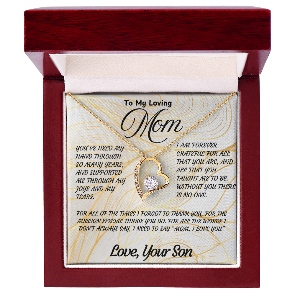 Sentimental Necklace Gift for Mom – Beautiful Jewelry with Heartfelt Love Message Card