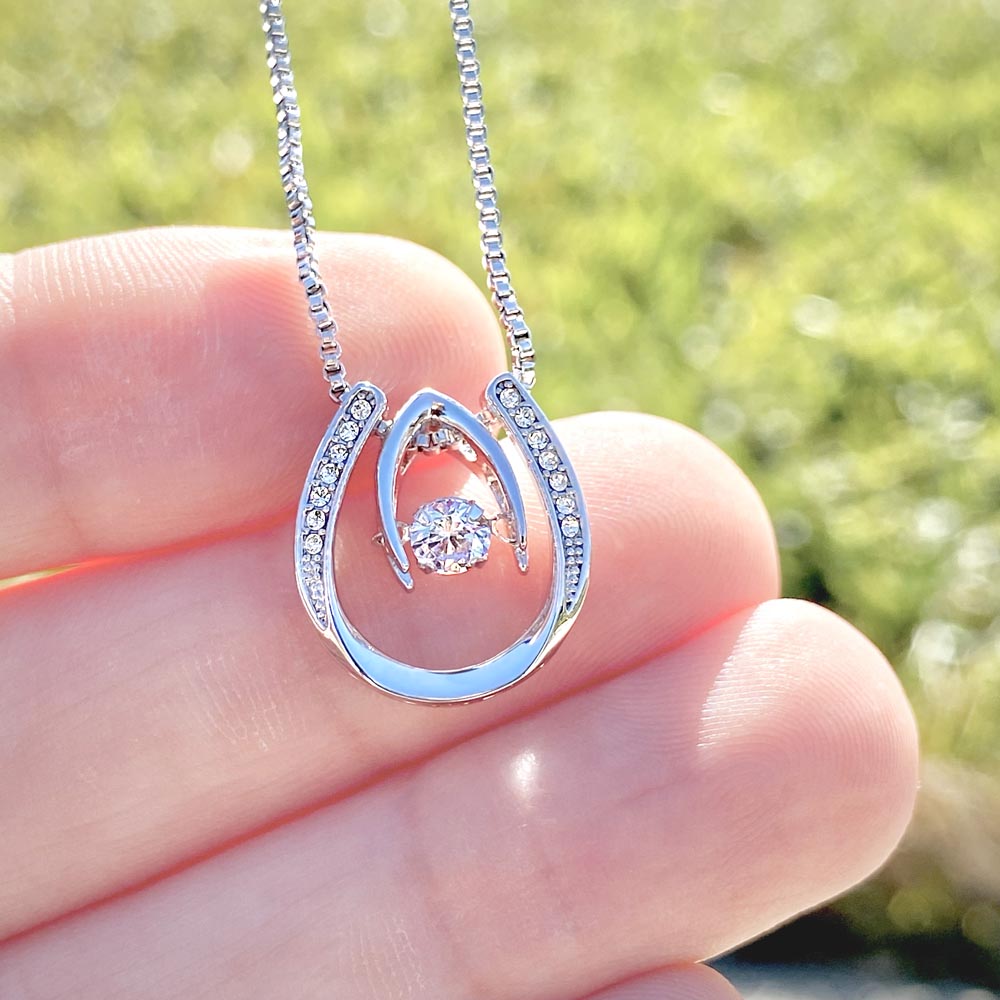 Sentimental Mother of the Groom Gift Necklace with Heartfelt Message