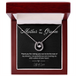 Sentimental Mother of the Groom Gift Necklace with Heartfelt Message