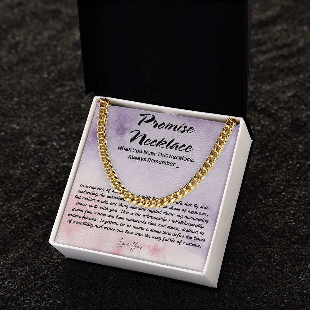 Men's Necklace Gift with Love Message from Girlfriend/Wife