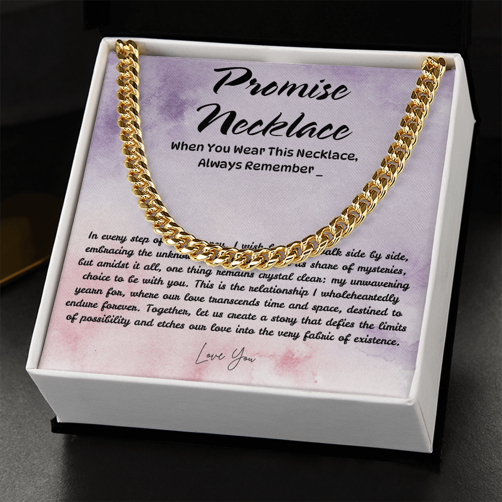 Men's Necklace Gift with Love Message from Girlfriend/Wife