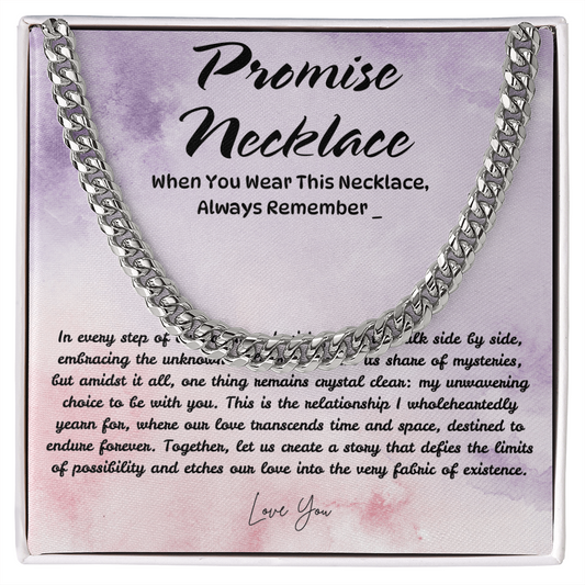 Men's Necklace Gift with Love Message from Girlfriend/Wife