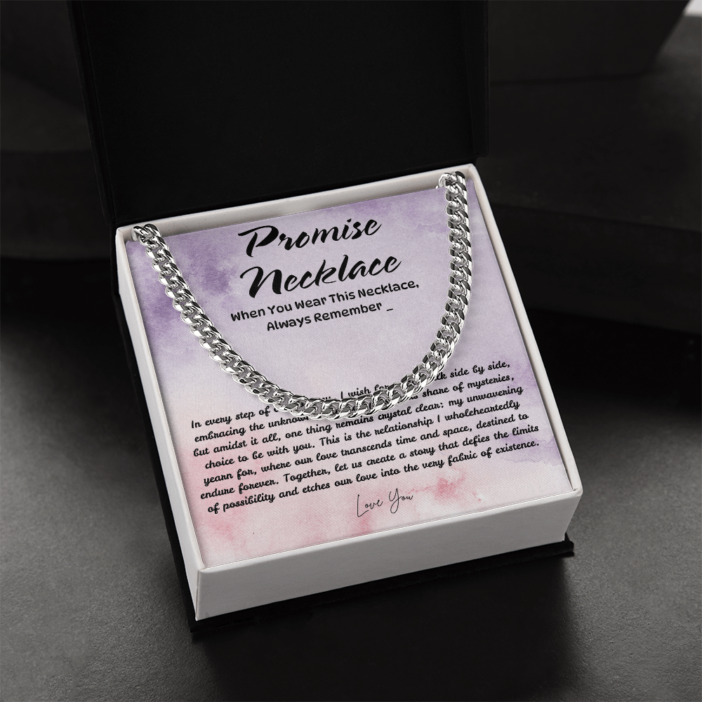 Men's Necklace Gift with Love Message from Girlfriend/Wife