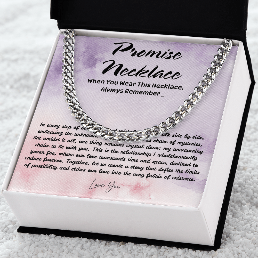 Men's Necklace Gift with Love Message from Girlfriend/Wife