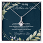 Mother-in-Law Gift from Daughter-in-Law – Sentimental Necklace with Heartfelt Love Message Card