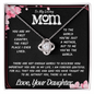 To My Mother Necklace from Daughter – Elegant Jewelry Gift with Heartfelt Love Message Card