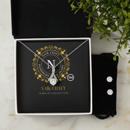Dazzling Alluring Beauty Necklace & Earring Set – Perfect Fashion Jewelry Gift for Her