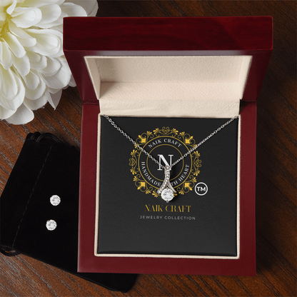Dazzling Alluring Beauty Necklace & Earring Set – Perfect Fashion Jewelry Gift for Her