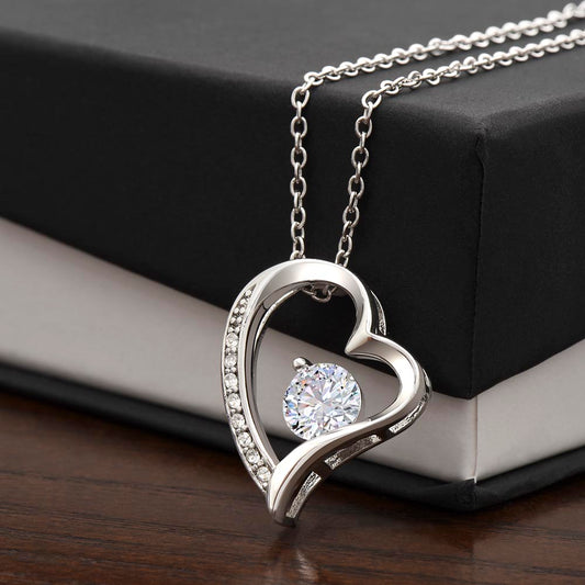 Forever Love Necklace – Heart Pendant, Romantic Gift for Her, Anniversary, Birthday, Jewelry for Women