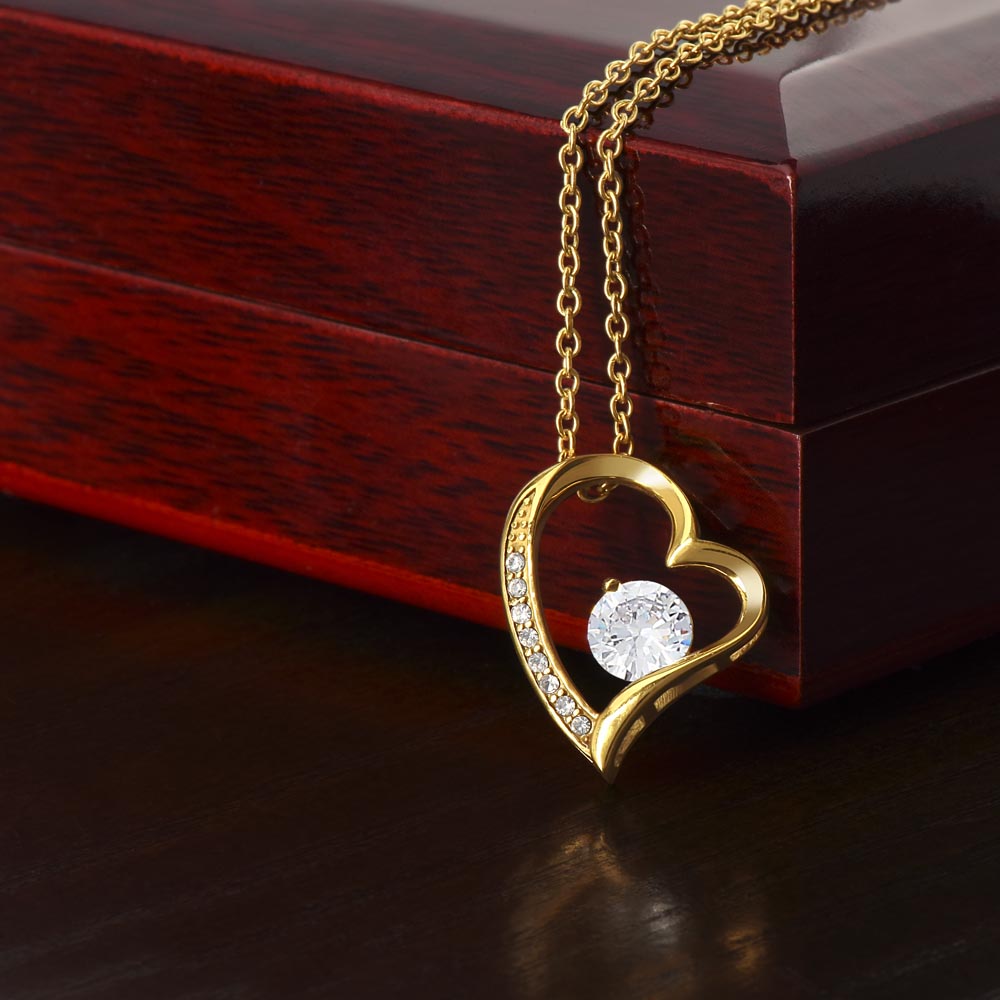 Forever Love Necklace – Heart Pendant, Romantic Gift for Her, Anniversary, Birthday, Jewelry for Women