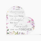 To Forever: Our Anniversary Keepsake | Heart Shaped Acrylic Gift