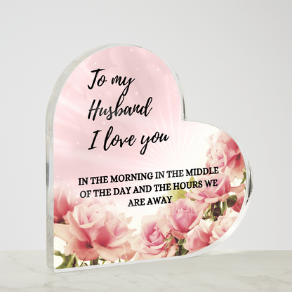 Heartfelt Love Notes for Husband: The Perfect Romantic Gift Idea | Heart Shaped Acrylic Gift