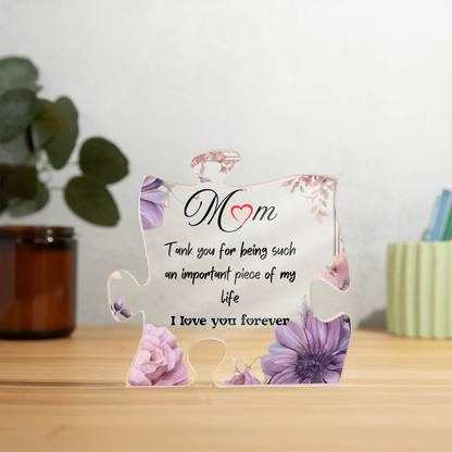 Sentimental Mom Gifts: The Perfect Present with a Heartfelt Message | Acrylic Puzzle Gift